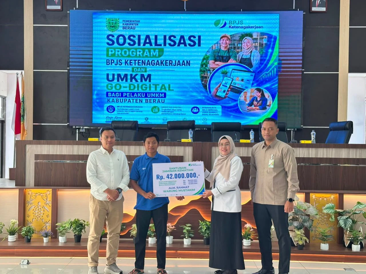 Diskoperindag Berau Gandeng BPJS Ketenagakerjaan, Dorong UMKM Go Digital dan Terlindungi Jaminan Sosial