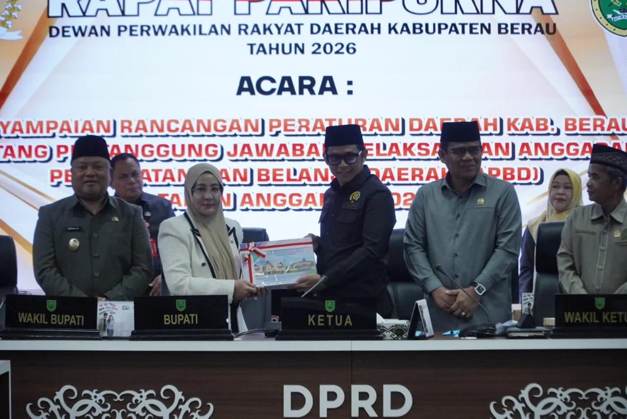 Bupati Berau Serahkan Raperda Pertanggungjawaban APBD 2025, Opini WTP Kesembilan Jadi Bukti Akuntabilitas