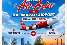 Sempat Setop Dua Bulan, AirAsia Resmi Buka Kembali Rute Surabaya-Berau Mulai 2 Juli 2026