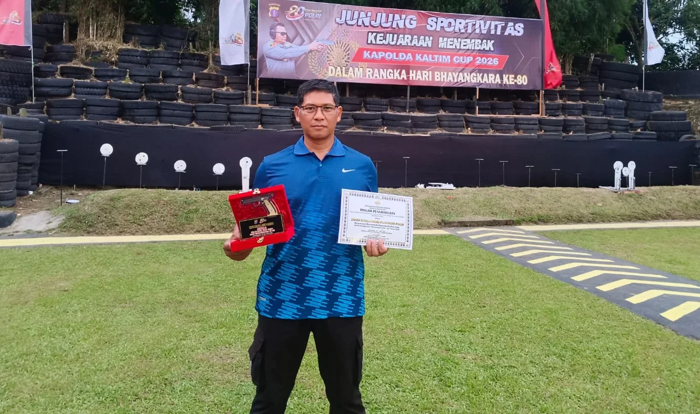 Ikuti Kapolda Kaltim Cup 2026, Kapolsek Tanjung Redeb Bawa Polres Berau Naik Podium di Kelas Duel Plat Pama