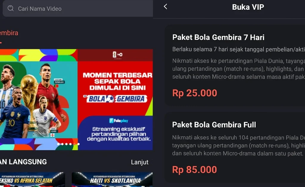Tampilan Aplikasi Folaplay (Folaplay)