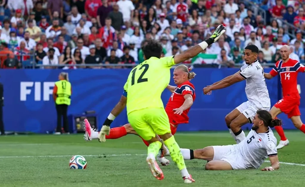 Proses gol Norwegia ke gawang Irak yang diciptakan Erling Haaland (fifa.com)