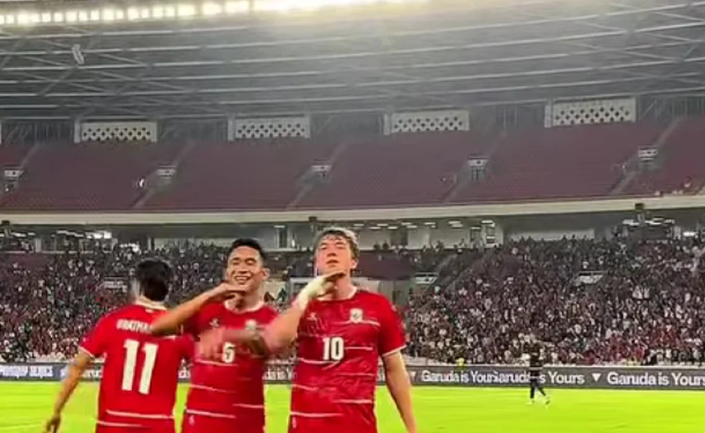 Selebrasi gol Timnas Indonesia ke gawang Oman (Instagram/@timnasindonesia)