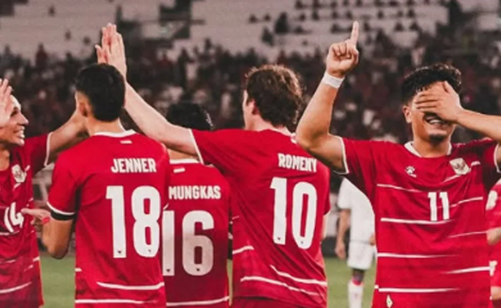 Selebrasi gol Timnas Indonesia ke gawang Oman (Instagram/@timnasindonesia)