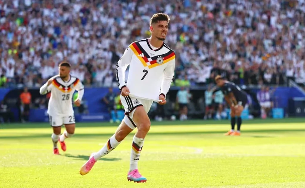 Selebrasi Kai Havertz di laga Jerman vs Paraguay (fifa.com)