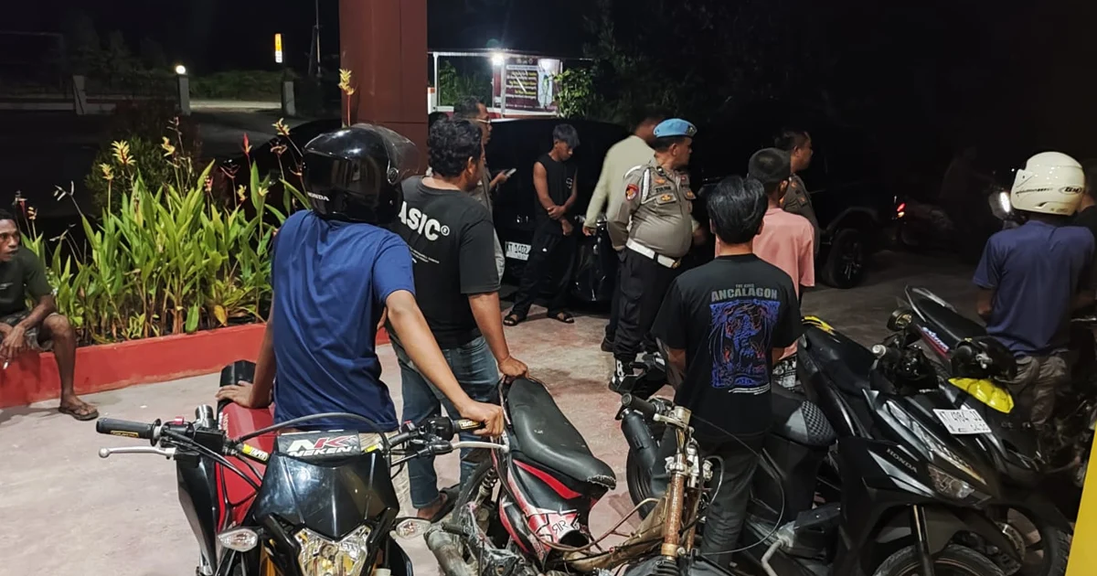 Bikin Resah Masyarakat, Polsek Pulau Derawan Berau Tertibkan 11 Motor Gunakan Knalpot Brong