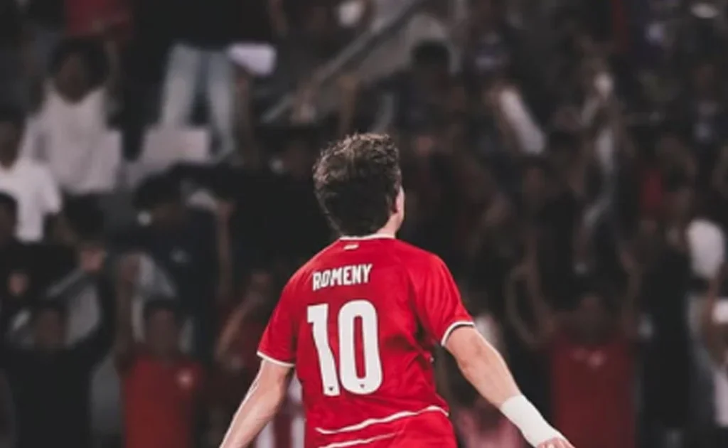 Selebrasi Ole Romeny di laga Indonesia vs Mozambik (Instagram/@timnasindonesia)