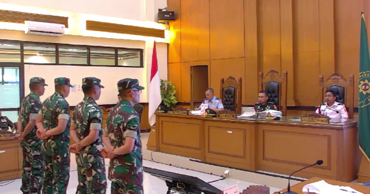 Tok! Anggota TNI Terdakwa Penyiram Air Keras Andrie Yunus Divonis hingga 3 Tahun Penjara