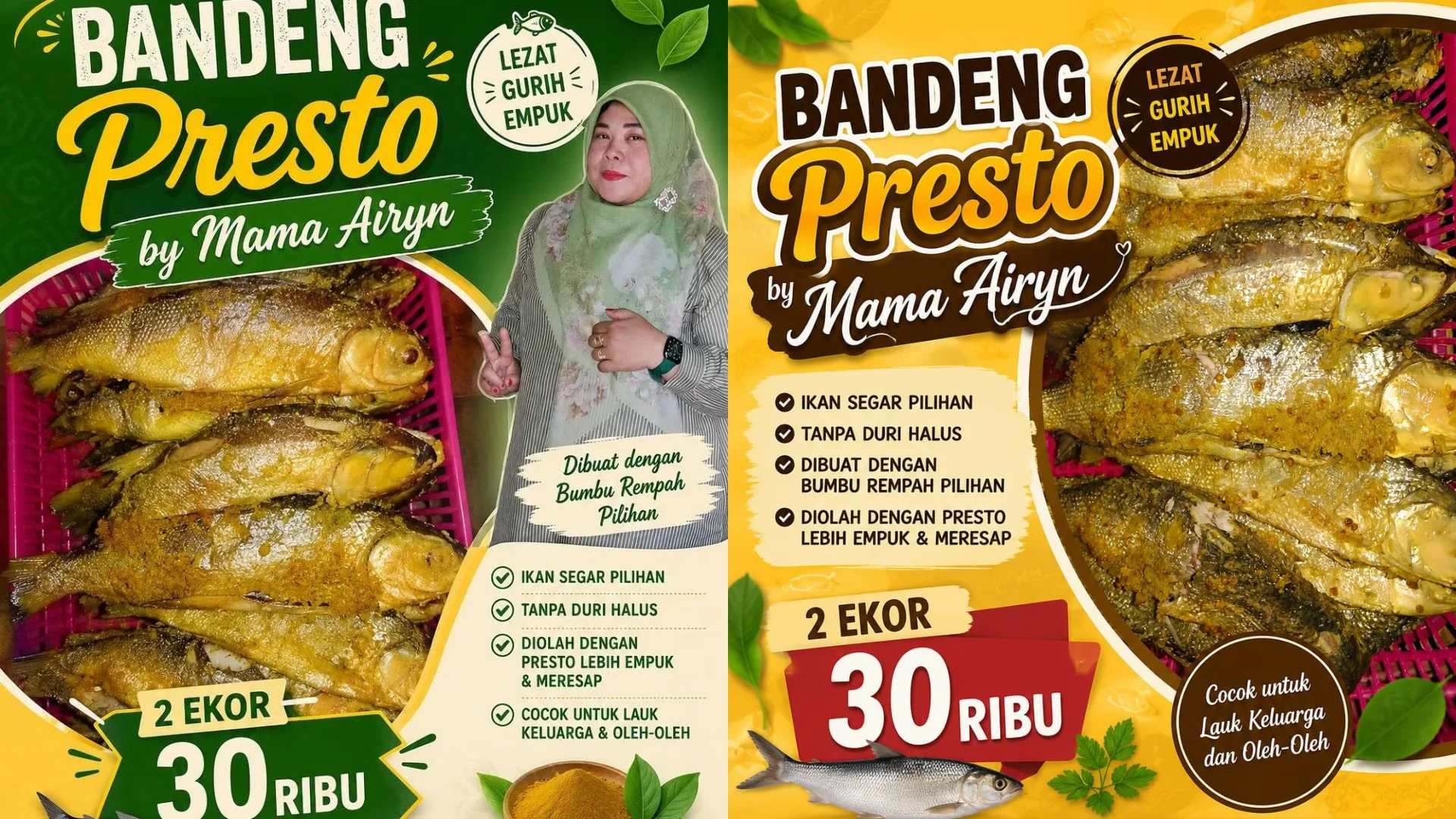 Berawal dari Dapur Warung Makan, Bandeng Presto Mama Airyn Kini Kantongi BPOM dan Berbagai Legalitas