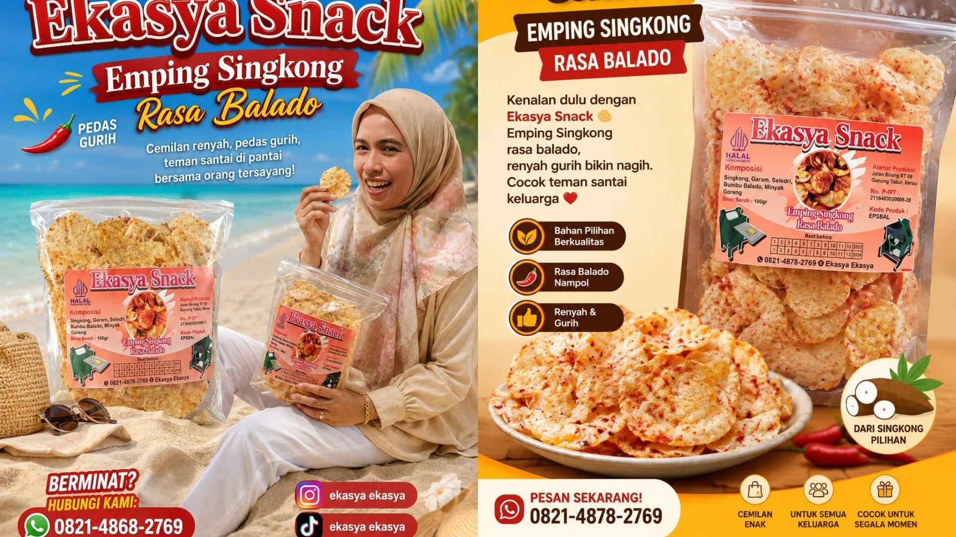 Ingin Punya Brand Sendiri, Ekasya Snack Naik Kelas Lewat Pendampingan Diskoperindag Berau
