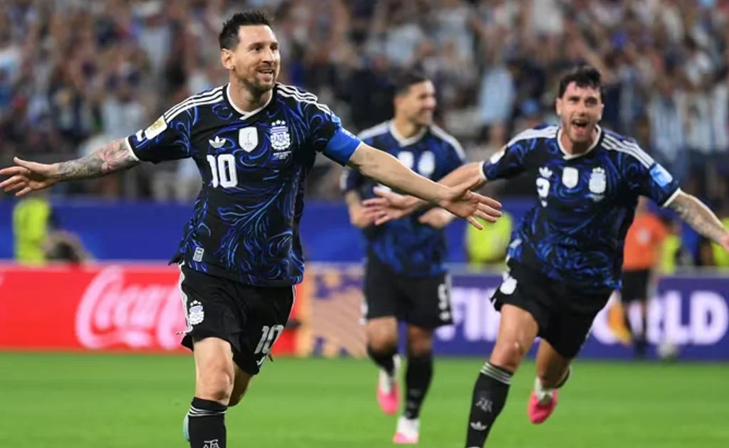 Lionel Messi di Laga Piala Dunia Yordania melawan Argentina (fifa.com)