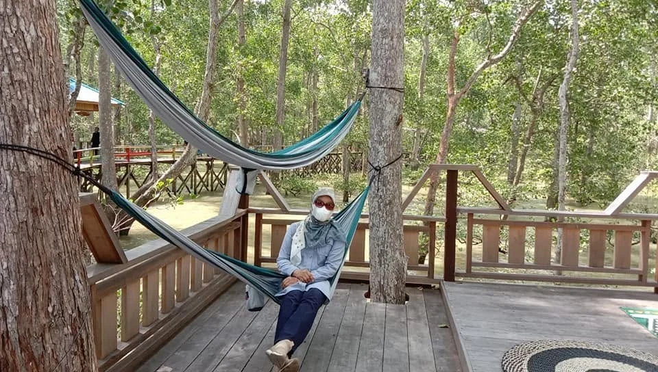 Fasilitas glamping di destinasi wisata Mangrove Kampung Teluk Semanting. (facebook/Ahmad Syaifullah)