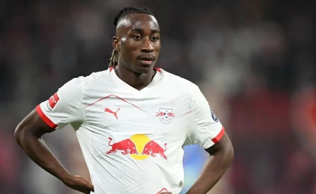 Penyerang RB Leipzig incaran Real Madrid, Yan Diomande. (x/@MatteMoretto)