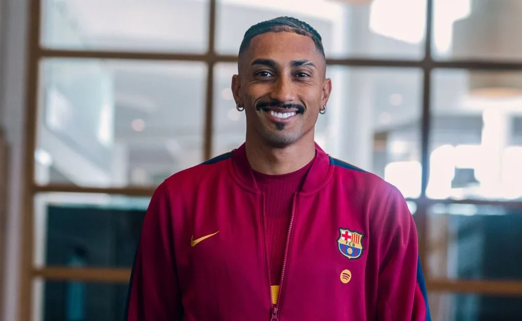 Penyerang Barcelona Rapinha. (x/@fcbarcelona)