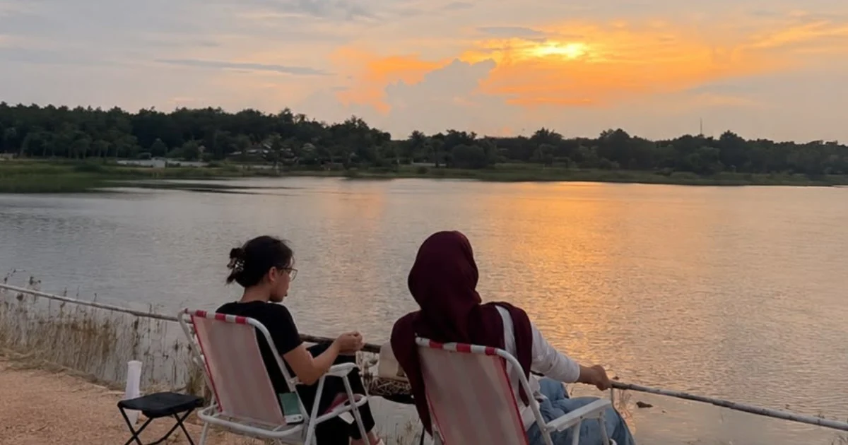 Sunset Bendungan Labanan Berau, Alternatif Wisata yang Tak Perlu Nunggu Libur