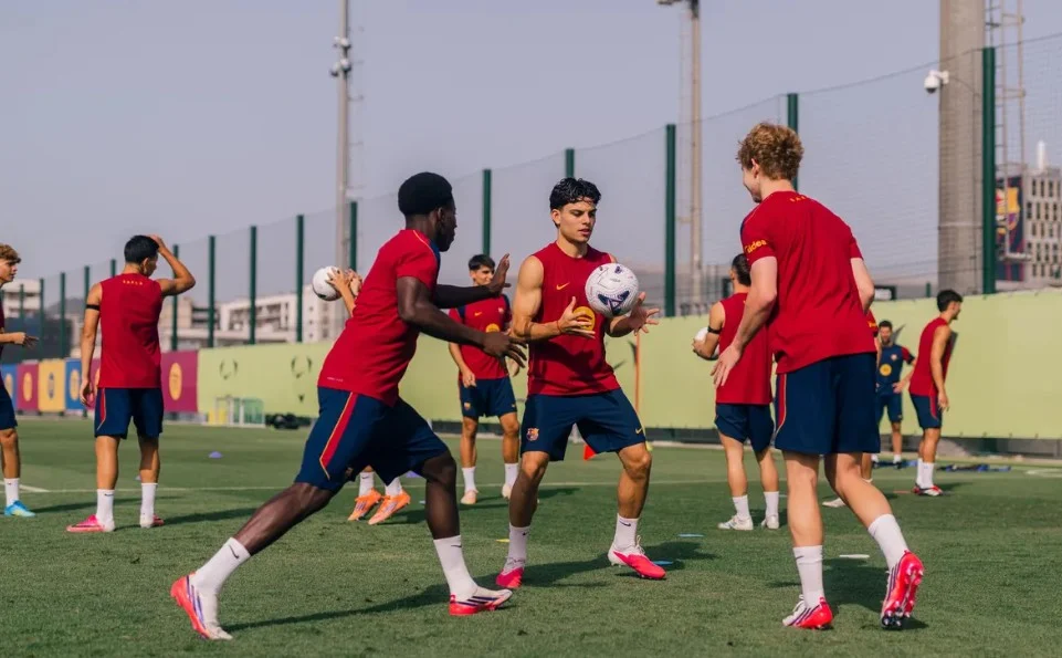 Sesi Latihan Skuad Barcelona