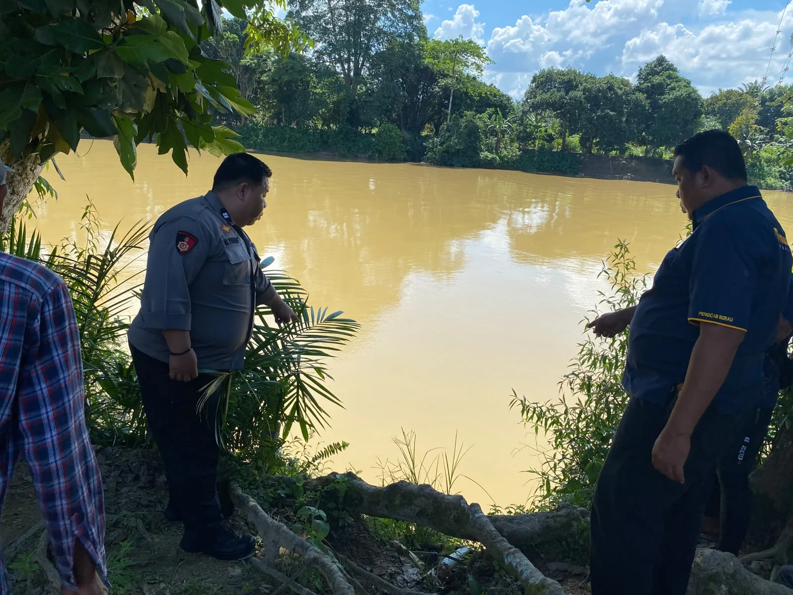 Lokasi penemuan jasad Marselinus Nyuk Amai (26) di sekitar Sungai Segah, Kampung Punan Malinau, Selasa (28/7/2026).