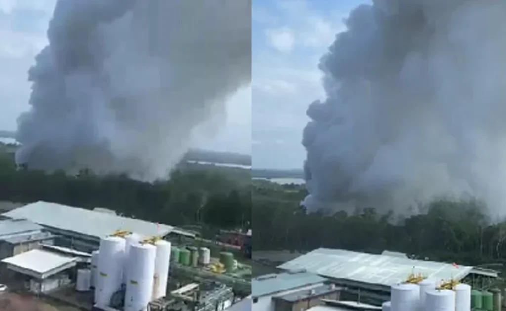 Asap tebal membubung tinggi di Sambaliung, Berau (Ist)