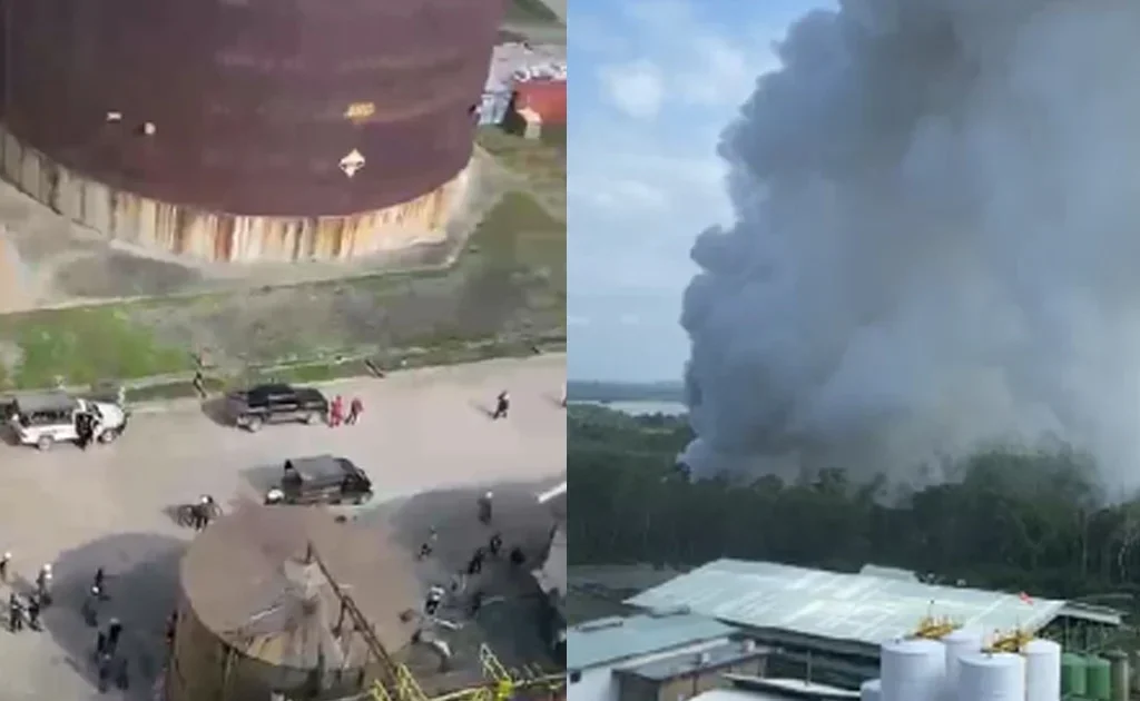 Asap tebal membubung tinggi di Sambaliung, Berau (Ist)