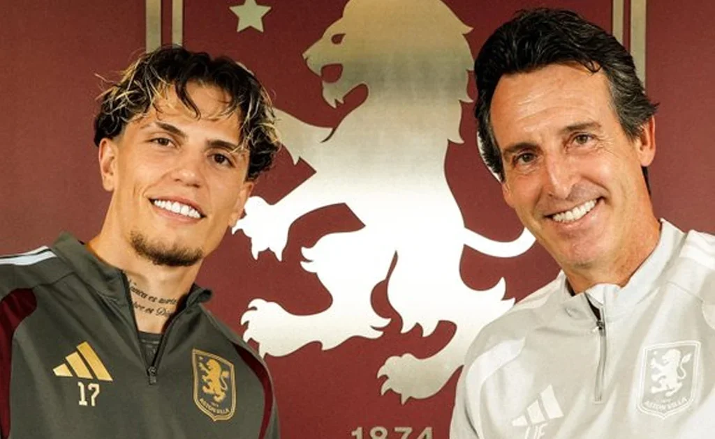 Pemain Aston Villa Alejandro Garnacho (X/@AVFC)