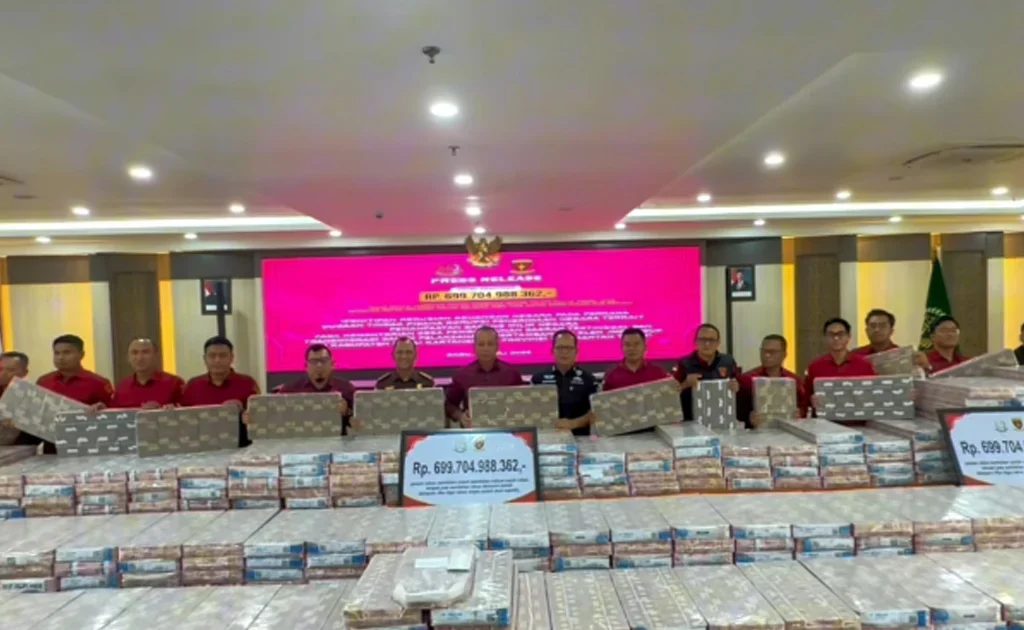 Kejati Kaltim sita uang Rp 699 miliar dari kasus korupsi PT JMB di Kukar (Instagram/@kejati_kalimantan_timur)