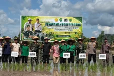 Cetak Sawah Baru di Tabalar, Kodim 0902/Berau Optimis Tingkatkan Produktivitas Pangan