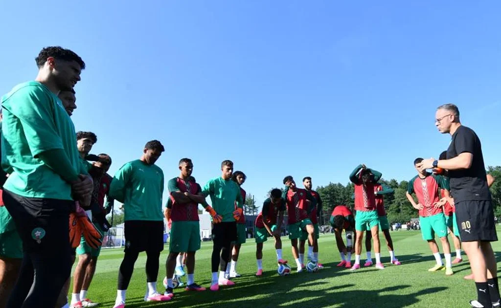 Sesi latihan Timnas Maroko (frmf.ma)