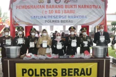 Momen Hari Bhayangkara, Polres Berau Tegaskan Perangi Narkoba