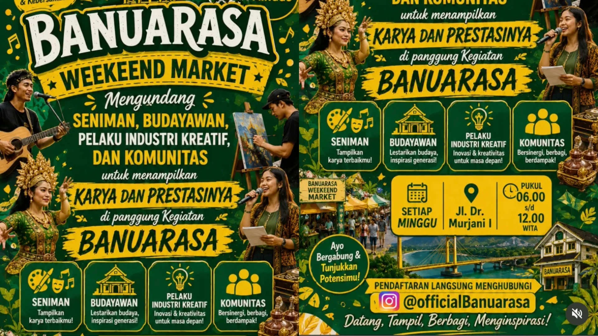 Buka Ruang Pasar Baru, Diskoperindag Berau Dukung Kehadiran Banuarasa Weekend Market