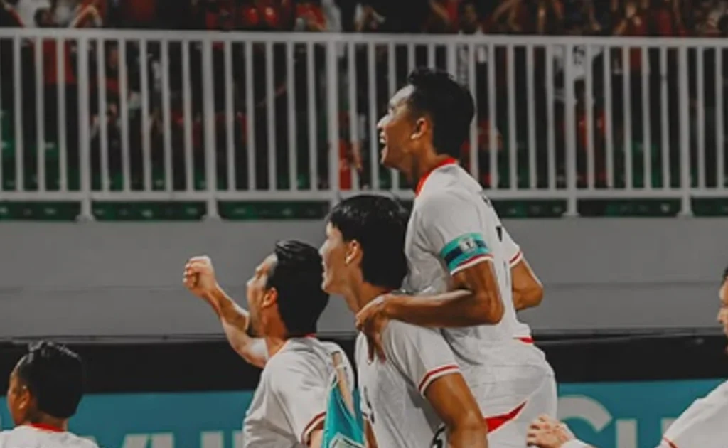 Selebrasi Timnas Indonesia di laga AFF Cup melawan Kamboja (Instagram/@timnasindonesia)