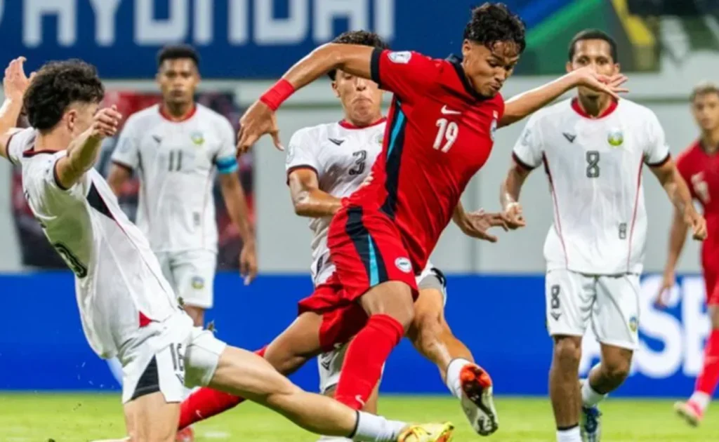 Laga Timor Leste vs Singapura di AFF Cup (Instagram/@aseanutdfc)