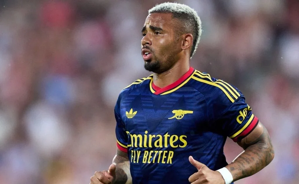 Striker Arsenal Gabriel Jesus yang dibeli oleh Barcelona. (x/@FabrizioRomano)