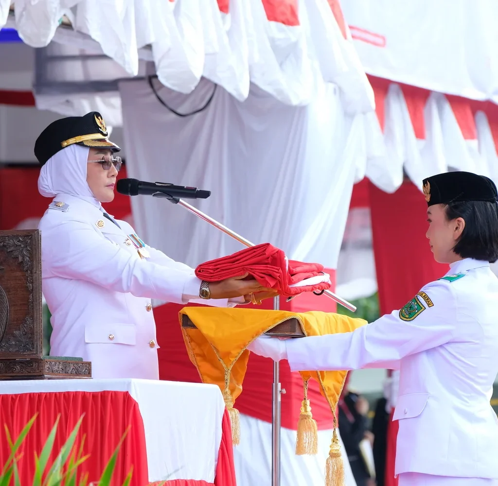 Upacara HUT ke-81 Republik Indonesia di Lapangan Pemuda, Tanjung Redeb, Senin (17/8/2026).