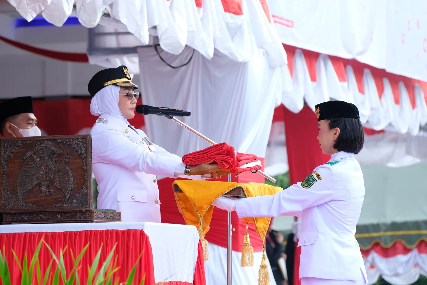 Upacara HUT ke-81 Republik Indonesia di Lapangan Pemuda, Tanjung Redeb, Senin (17/8/2026).