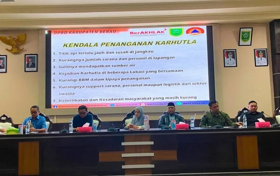 Pemerintah Kabupaten Pemkab Berau memperkuat koordinasi penanganan kebakaran hutan dan lahan e1787094146303
