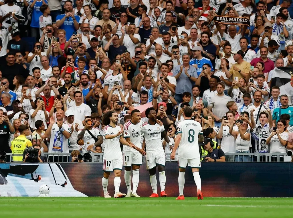 Selebrasi skuad Real Madrid