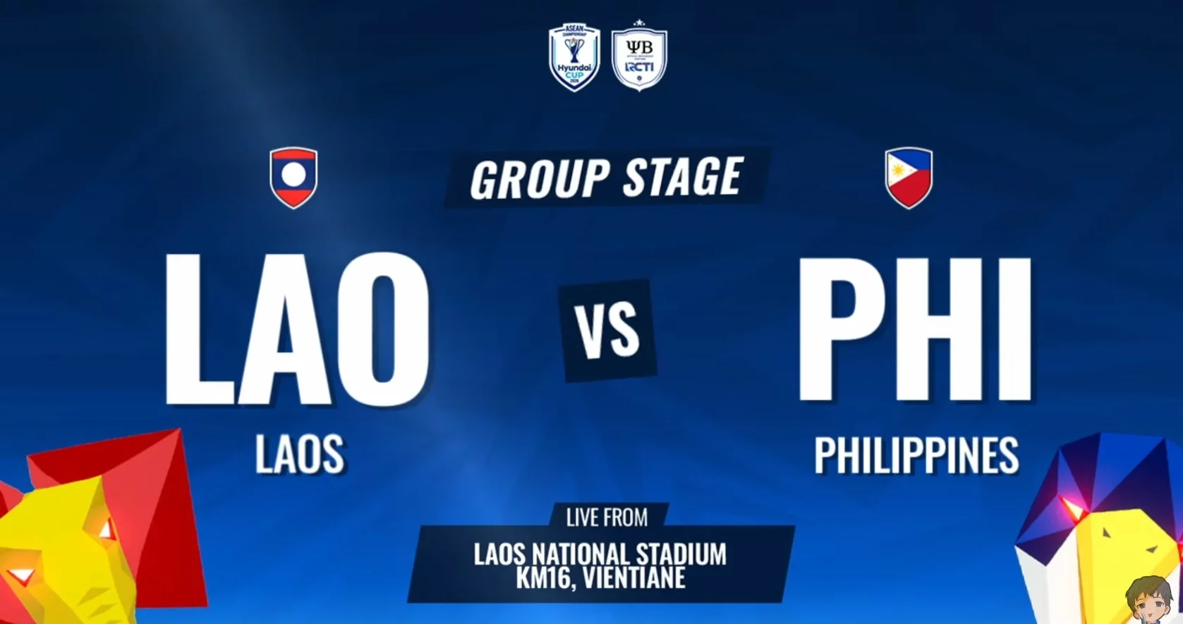 Link Live Streaming Piala AFF Laos vs Filipina Gratis