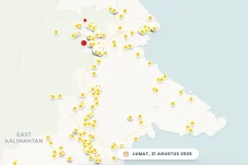 Titik Panas Berau Turun Jadi 439, Segah dan Pulau Derawan Masih Mendominasi