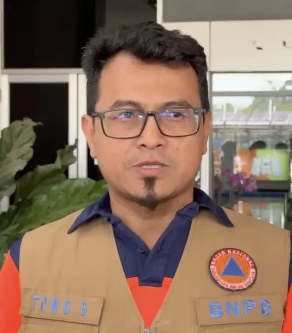 Analis Kebencanaan Ahli Madya pada Kedeputian Bidang Penanganan Darurat BNPB, Tono Sumarsono.