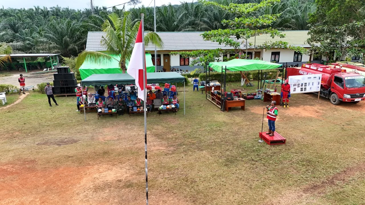 Apel siaga Karhutla yang digelar TAP Group di Kecamatan Kelay.