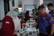Antisipasi Narkoba Masuk Birokrasi, Puluhan Aparatur Kampung di Kecamatan Pulau Derawan Jalani Tes Urine