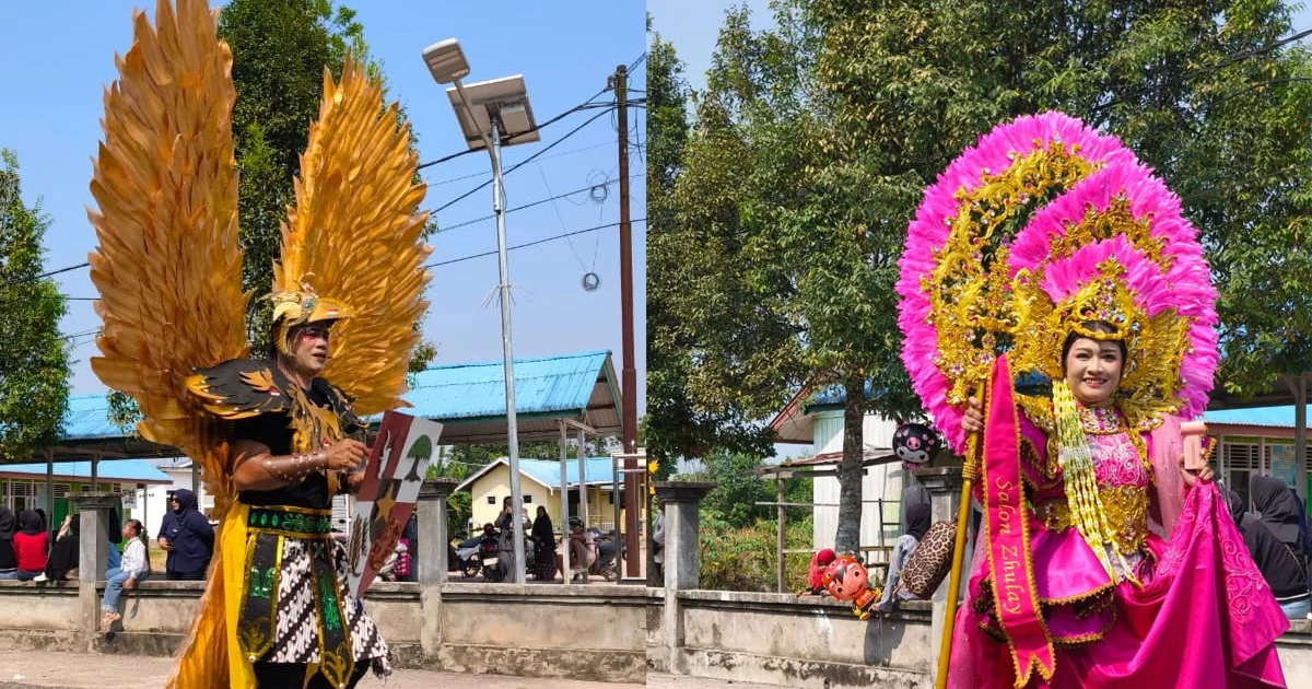 Lupakan Sejenak Kabut Asap Berau, 2.500 Warga Sei Bebanir Bangun Meriahkan Karnaval Budaya