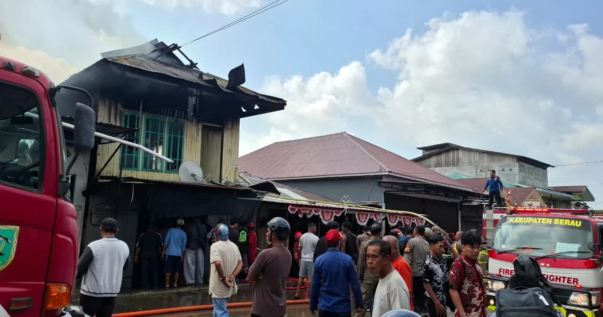 Fakta-fakta Kebakaran Jalan Milono Berau: Dipicu Korsleting Listrik – Tak Ada Korban Jiwa