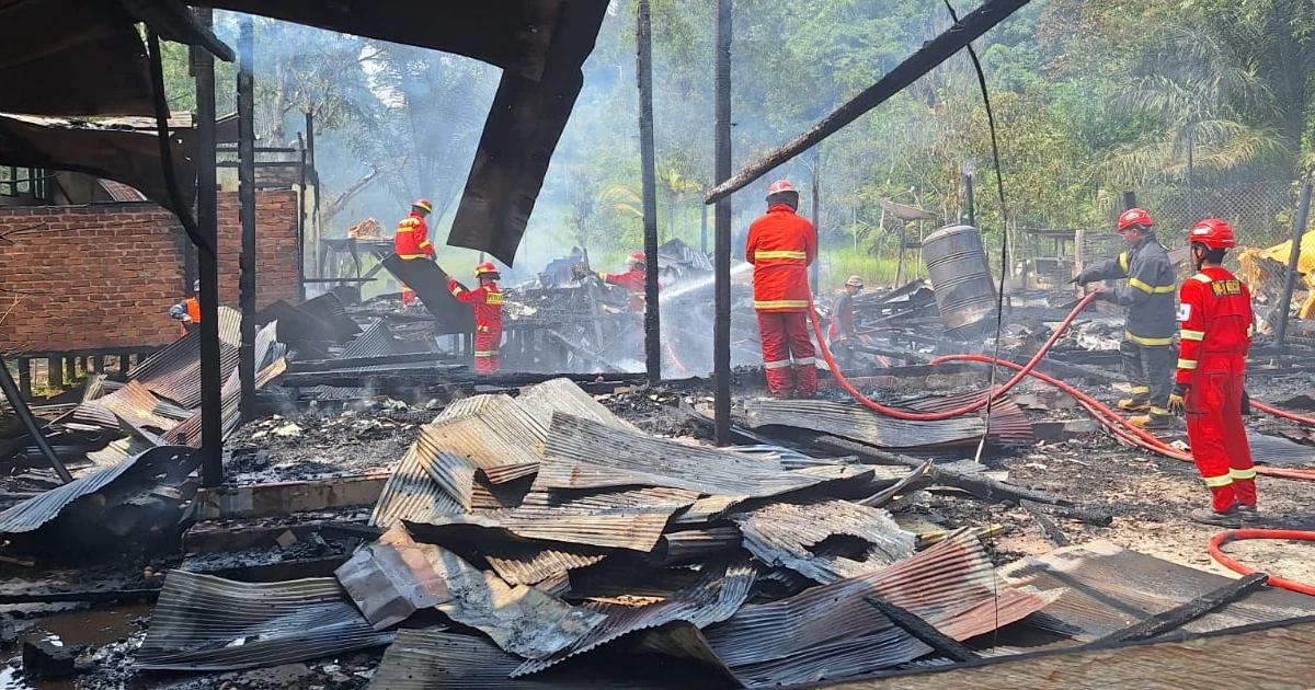 Kebakaran di Kampung Tasuk Berau Hanguskan Warung hingga Kontrakan, Kerugian Capai Rp 700 Juta