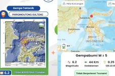 Gempa M 6,1 Guncang Sulteng, Getarannya Dirasakan Warga Berau