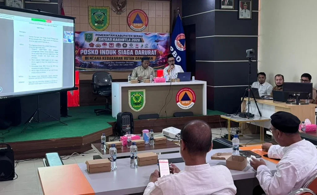 Rapat penanganan karhutla Berau (Zuhrie/BT)