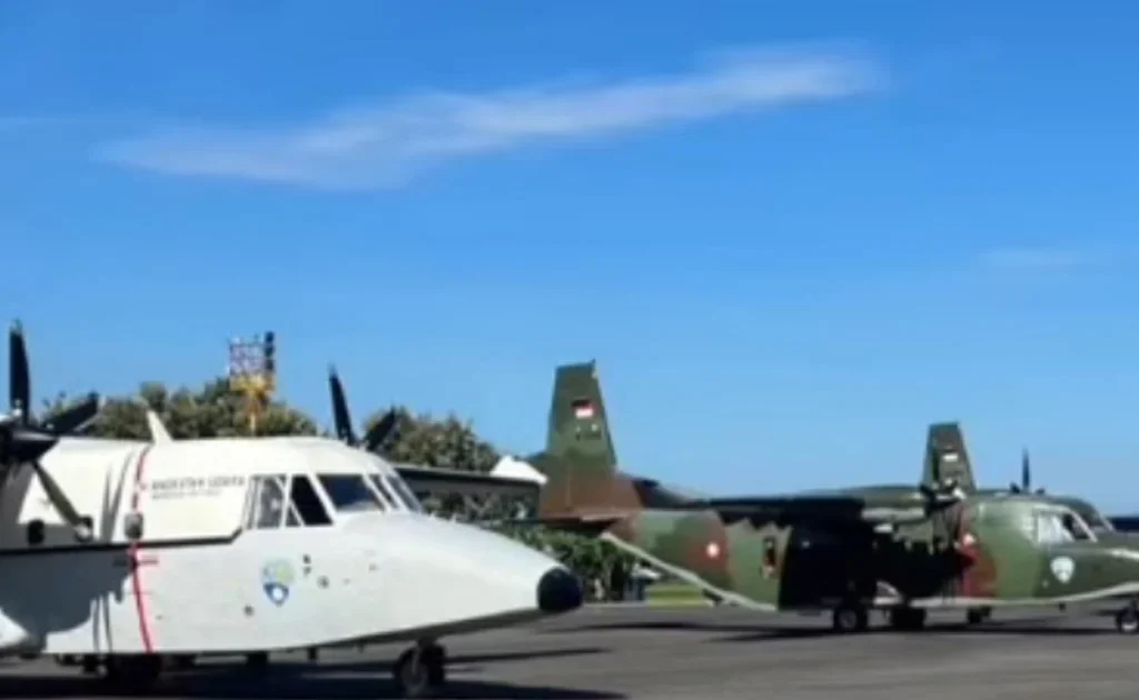 Pesawat Casa dikerahkan TNI AU atasi karhutla di Kaltim (Instagram/@militer.udara)