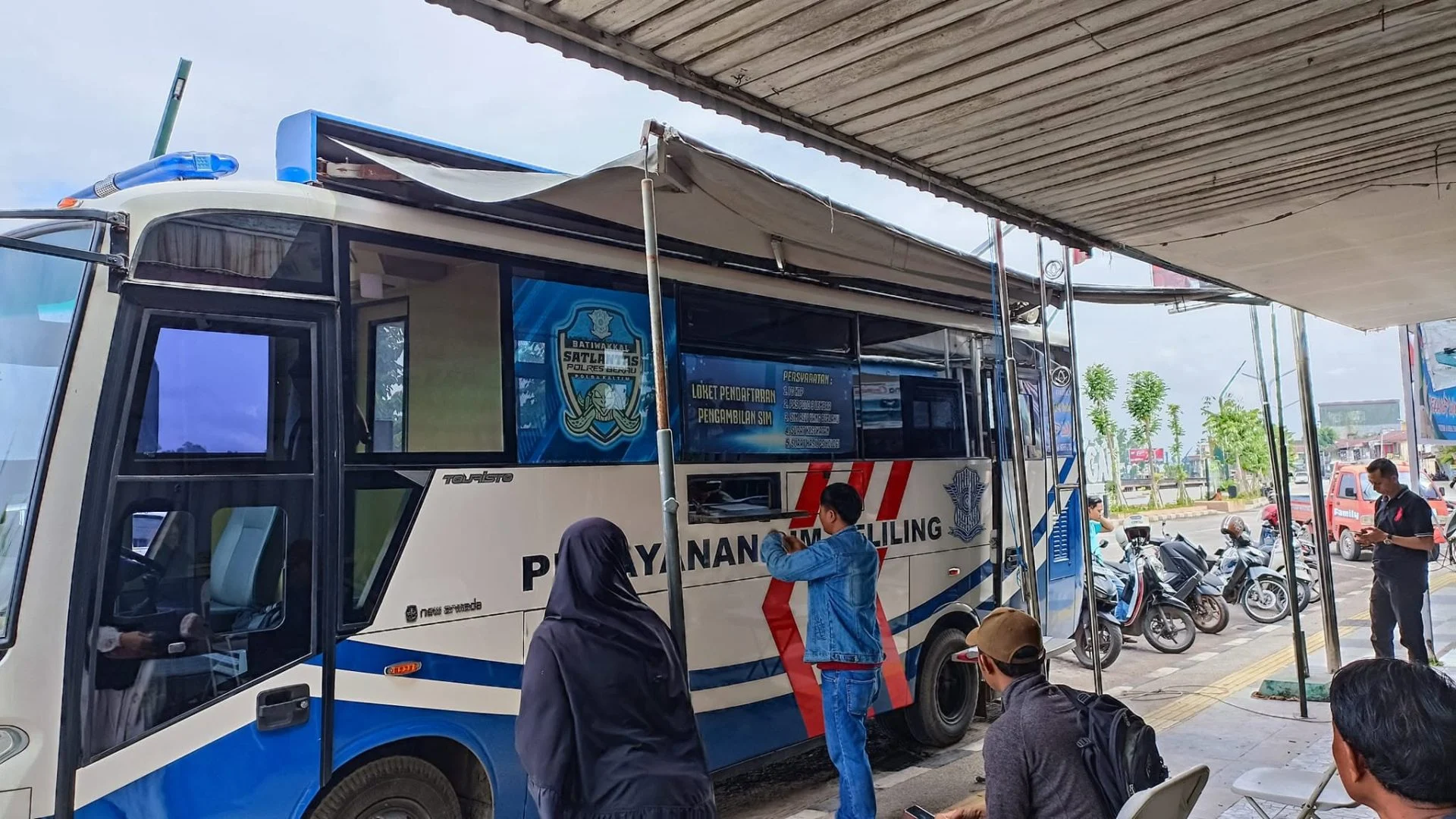 Hari Ini Layanan SIM Keliling Berau Masih di Tepian Jalan Ahmad Yani