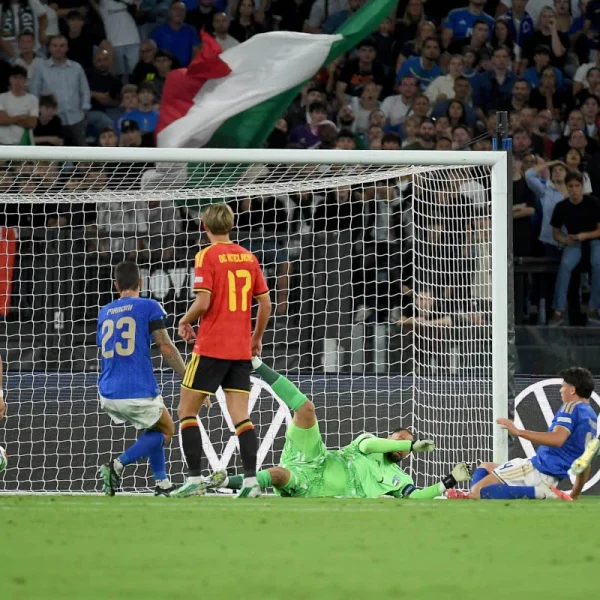 Italia vs Belgia di UEFA Nations League. (x/@footballitalia)