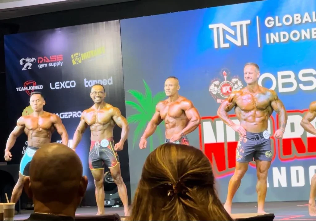 Atlet binaraga Kabupaten Berau, Lalu Ridwansyah raih dua medali di ajang Global Classic (GC) National Physique Committee (NPC), International Fitness and Bodybuilding Federation (IFBB), Sabtu (19/9/2026). (Hendra/BT)